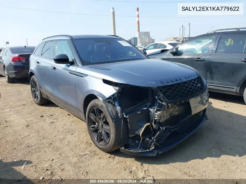 2019 Land Rover Range Rover Velar P250 R-Dynamic Se VIN: SALYL2EX1KA779622 Lot: 39439206