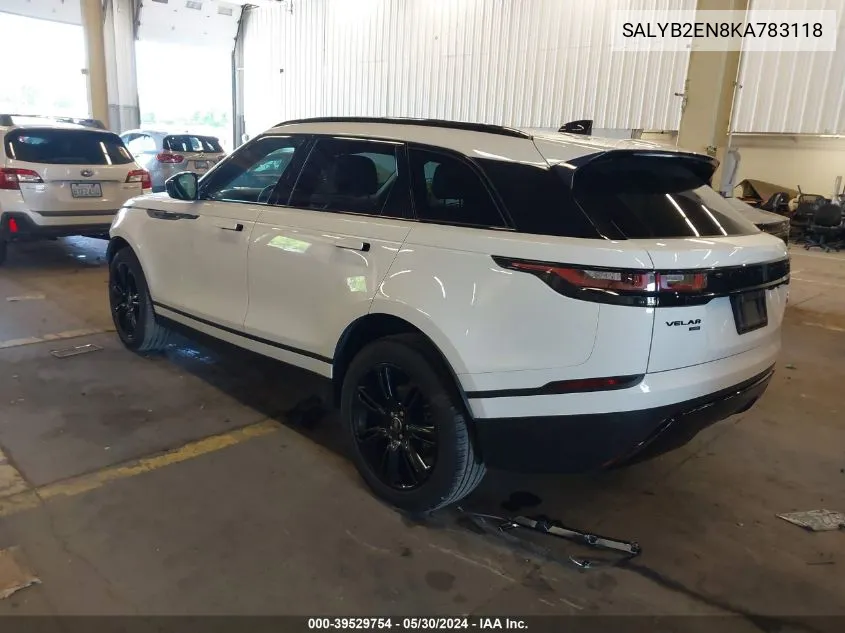 2019 Land Rover Range Rover Velar D180 S VIN: SALYB2EN8KA783118 Lot: 39529754