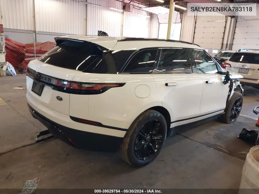 2019 Land Rover Range Rover Velar D180 S VIN: SALYB2EN8KA783118 Lot: 39529754