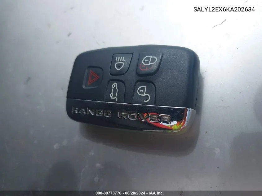 SALYL2EX6KA202634 2019 Land Rover Range Rover Velar P250 R-Dynamic Se