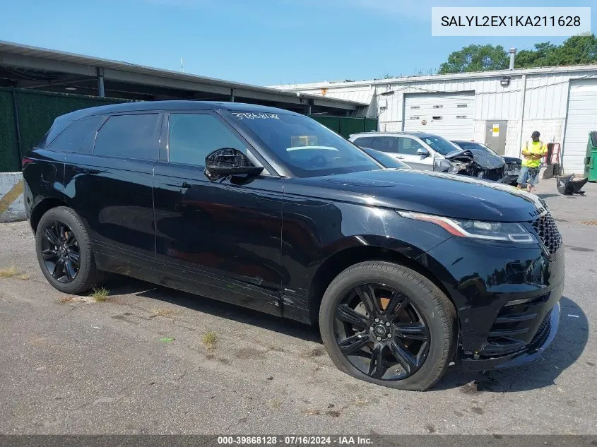 2019 Land Rover Range Rover Velar P250 R-Dynamic Se VIN: SALYL2EX1KA211628 Lot: 39868128