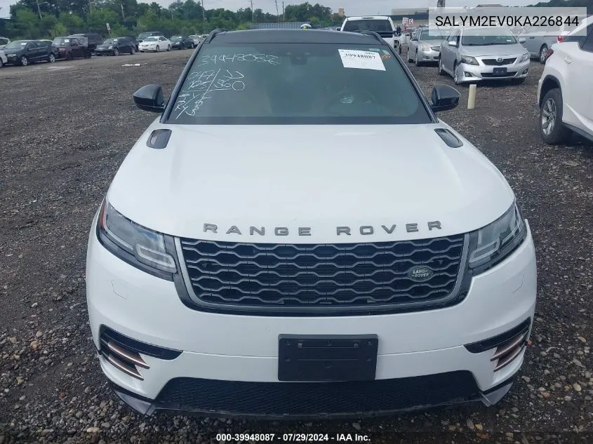 SALYM2EV0KA226844 2019 Land Rover Range Rover Velar P380 R-Dynamic Hse