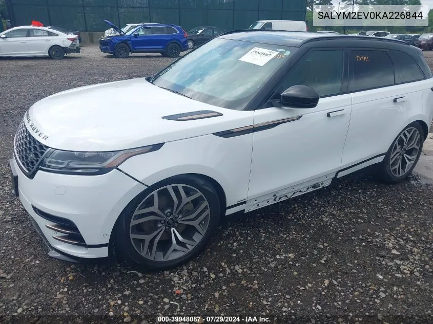 SALYM2EV0KA226844 2019 Land Rover Range Rover Velar P380 R-Dynamic Hse