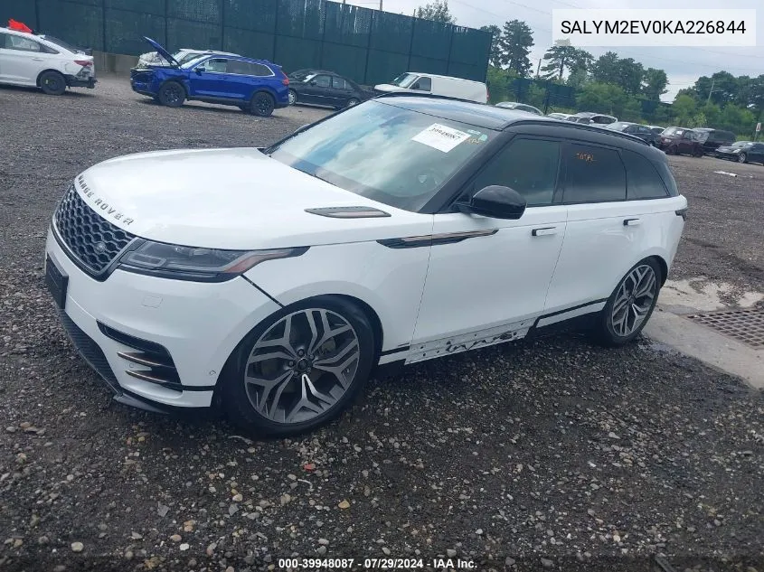 SALYM2EV0KA226844 2019 Land Rover Range Rover Velar P380 R-Dynamic Hse