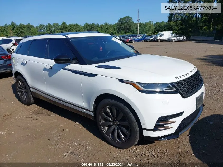 2019 Land Rover Range Rover Velar P250 R-Dynamic Se VIN: SALYL2EX5KA779834 Lot: 40181672