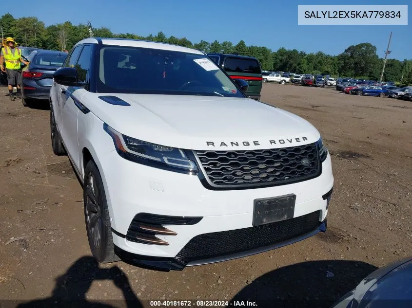 2019 Land Rover Range Rover Velar P250 R-Dynamic Se VIN: SALYL2EX5KA779834 Lot: 40181672