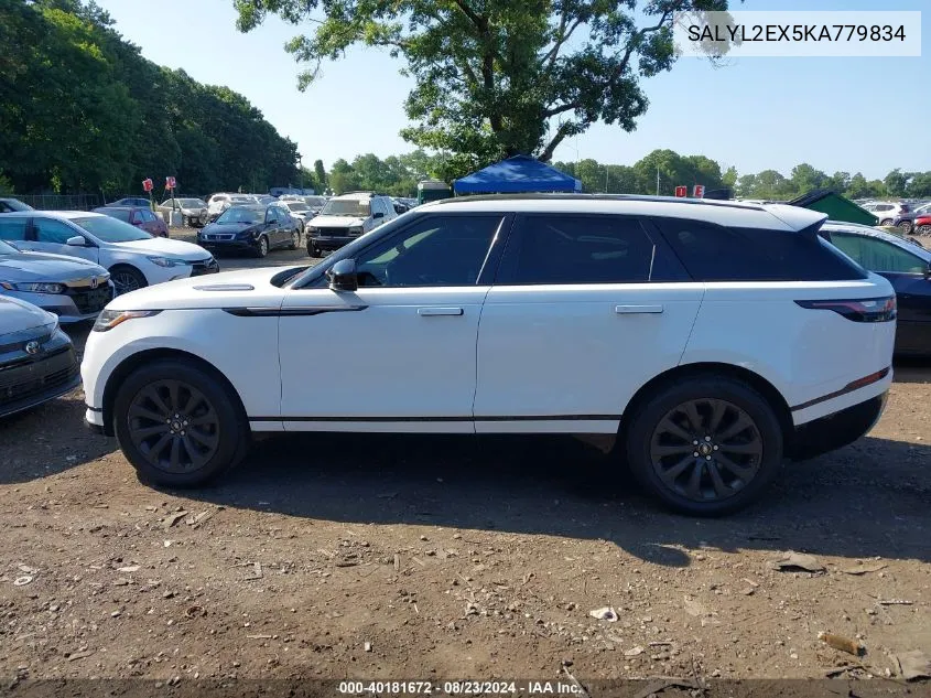 SALYL2EX5KA779834 2019 Land Rover Range Rover Velar P250 R-Dynamic Se