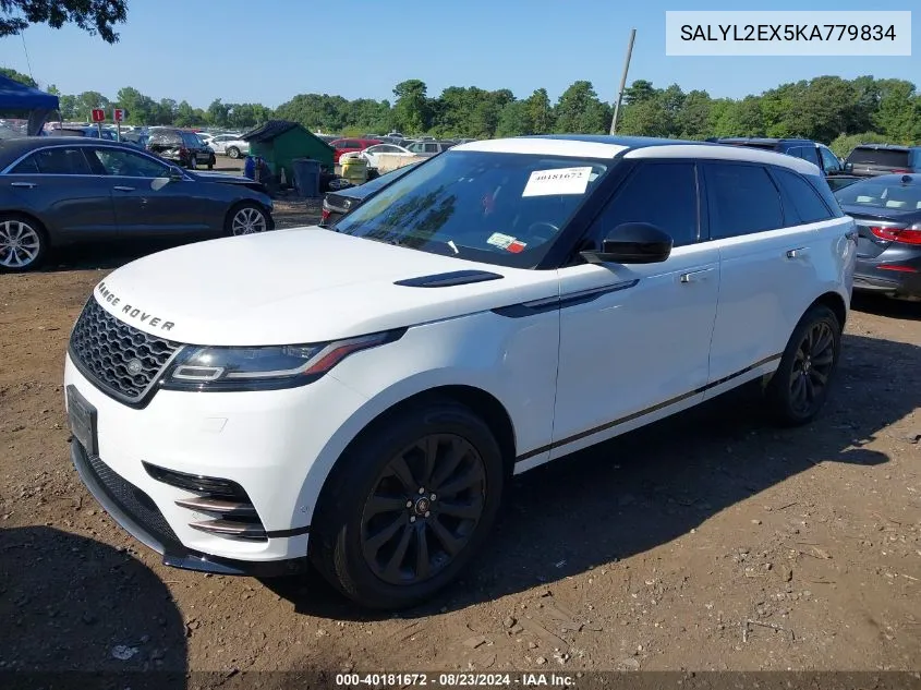 SALYL2EX5KA779834 2019 Land Rover Range Rover Velar P250 R-Dynamic Se