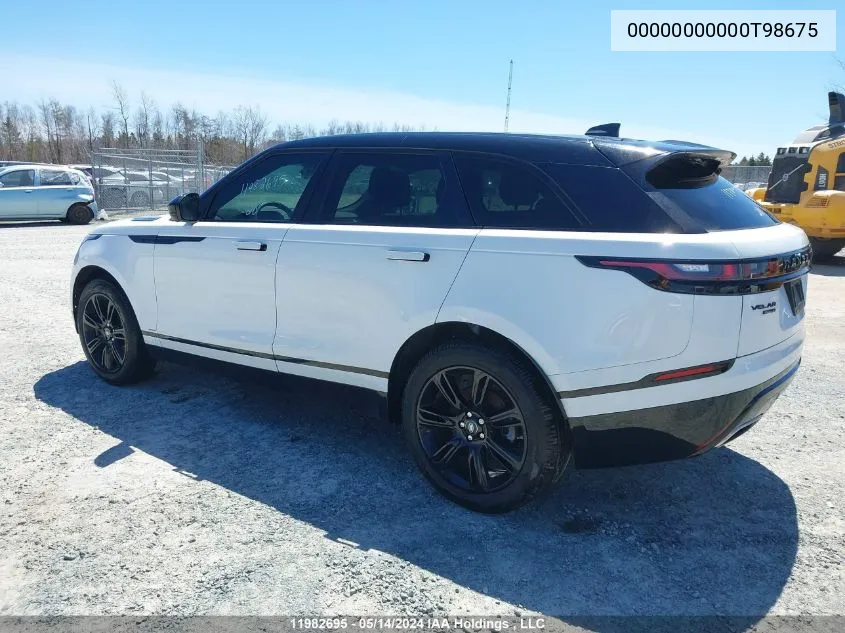 2020 Land Rover Range Rover Velar VIN: 00000000000T98675 Lot: 11982695