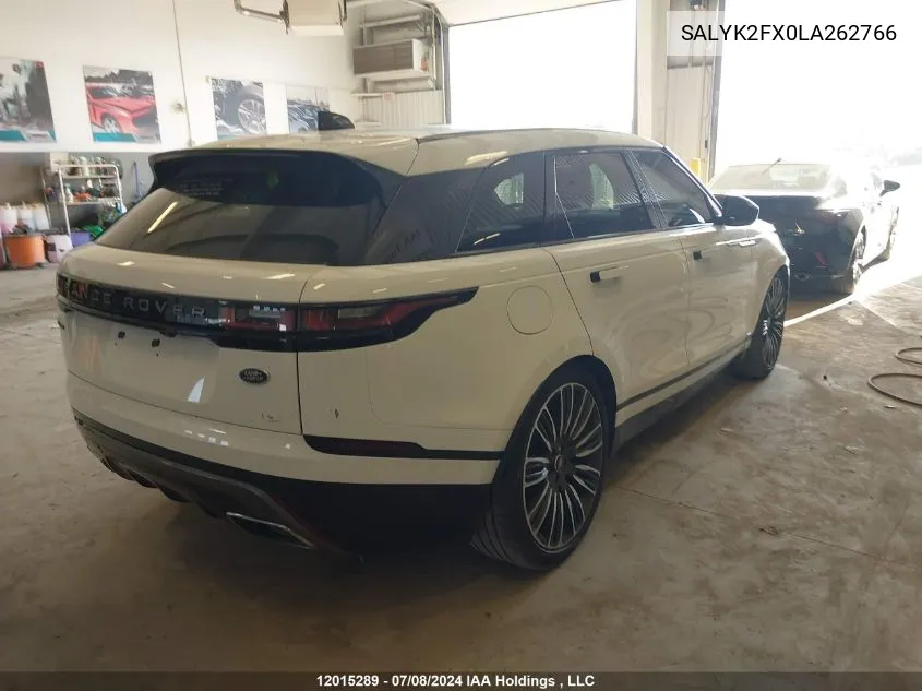 SALYK2FX0LA262766 2020 Land Rover Range Rover Velar