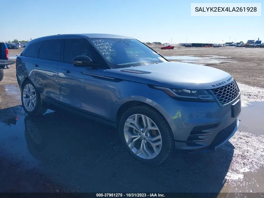 SALYK2EX4LA261928 2020 Land Rover Range Rover Velar R-Dynamic S