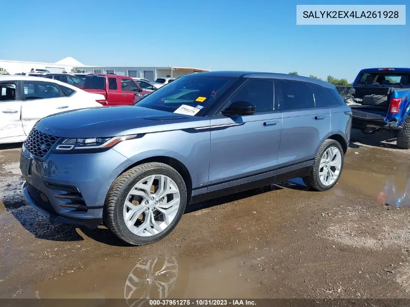 SALYK2EX4LA261928 2020 Land Rover Range Rover Velar R-Dynamic S