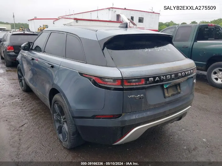 SALYB2EXXLA275509 2020 Land Rover Range Rover Velar P250 S