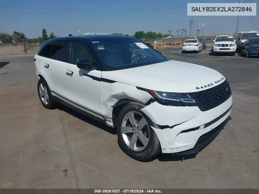 SALYB2EX2LA272846 2020 Land Rover Range Rover Velar P250 S