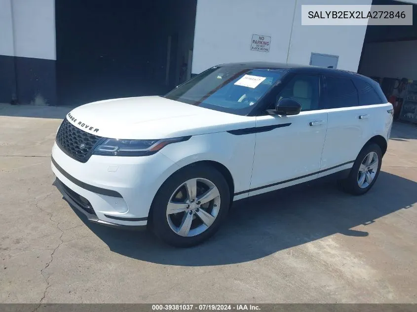 SALYB2EX2LA272846 2020 Land Rover Range Rover Velar P250 S