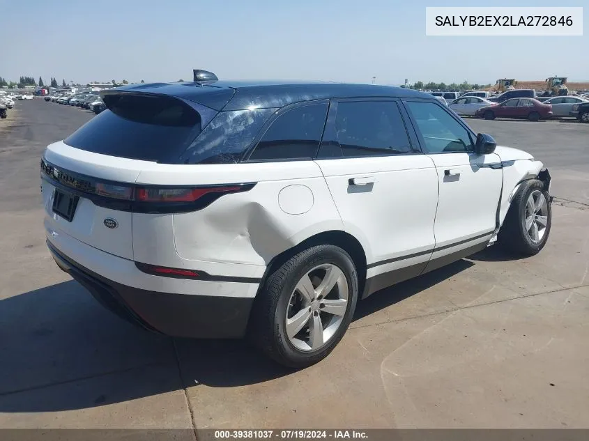 SALYB2EX2LA272846 2020 Land Rover Range Rover Velar P250 S