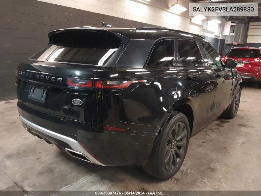 SALYK2FV3LA289880 2020 Land Rover Range Rover Velar P340 R-Dynamic S