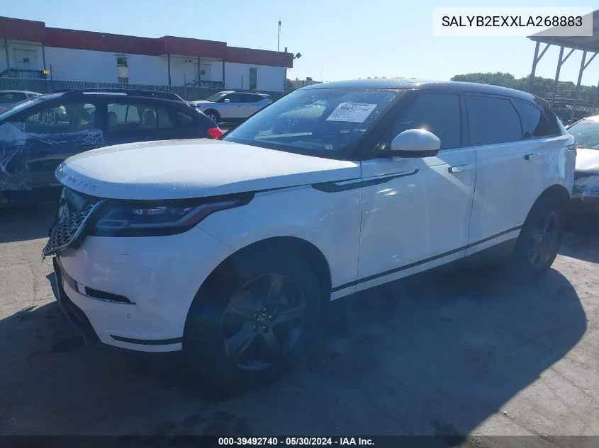 2020 Land Rover Range Rover Velar P250 S VIN: SALYB2EXXLA268883 Lot: 39492740