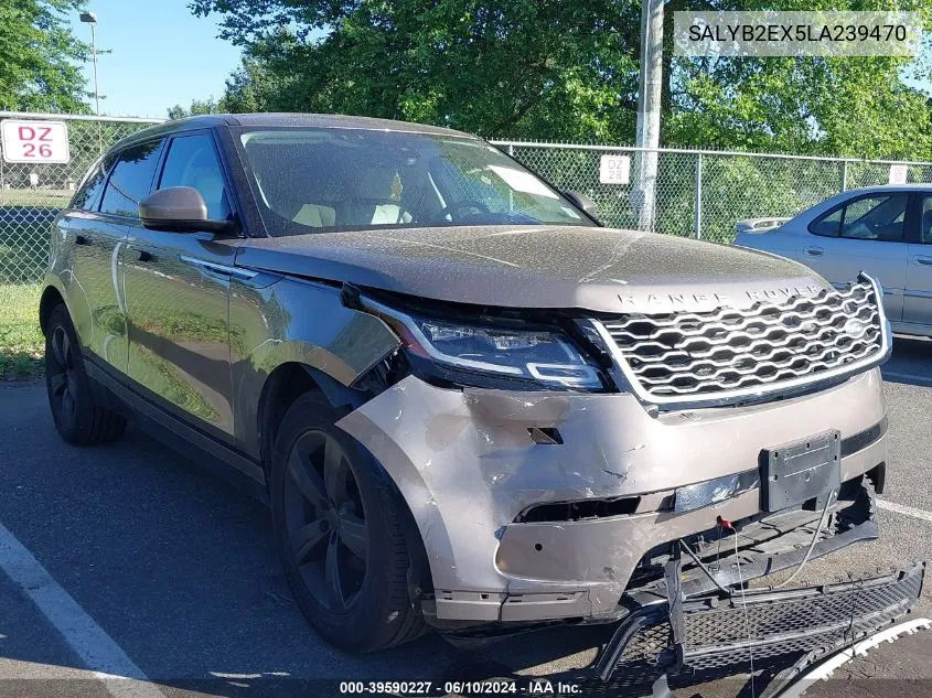 2020 Land Rover Range Rover Velar P250 S VIN: SALYB2EX5LA239470 Lot: 39590227