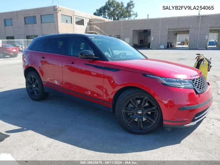 2020 Land Rover Range Rover Velar P340 S VIN: SALYB2FV9LA254065 Lot: 39630579