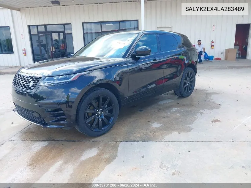 2020 Land Rover Range Rover Velar P250 R-Dynamic S VIN: SALYK2EX4LA283489 Lot: 39701208