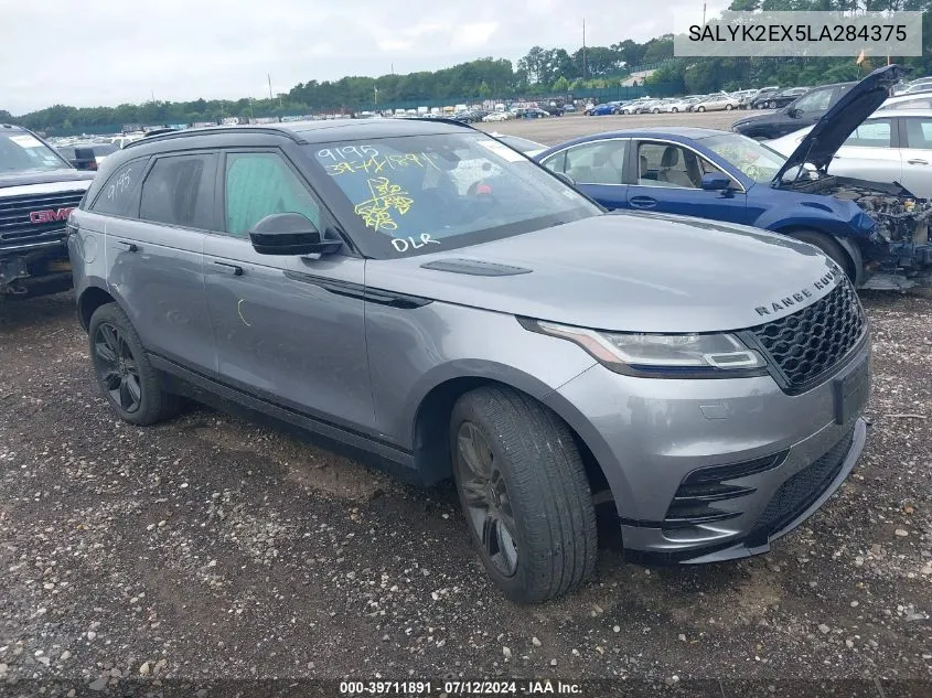 2020 Land Rover Range Rover Velar P250 R-Dynamic S VIN: SALYK2EX5LA284375 Lot: 39711891