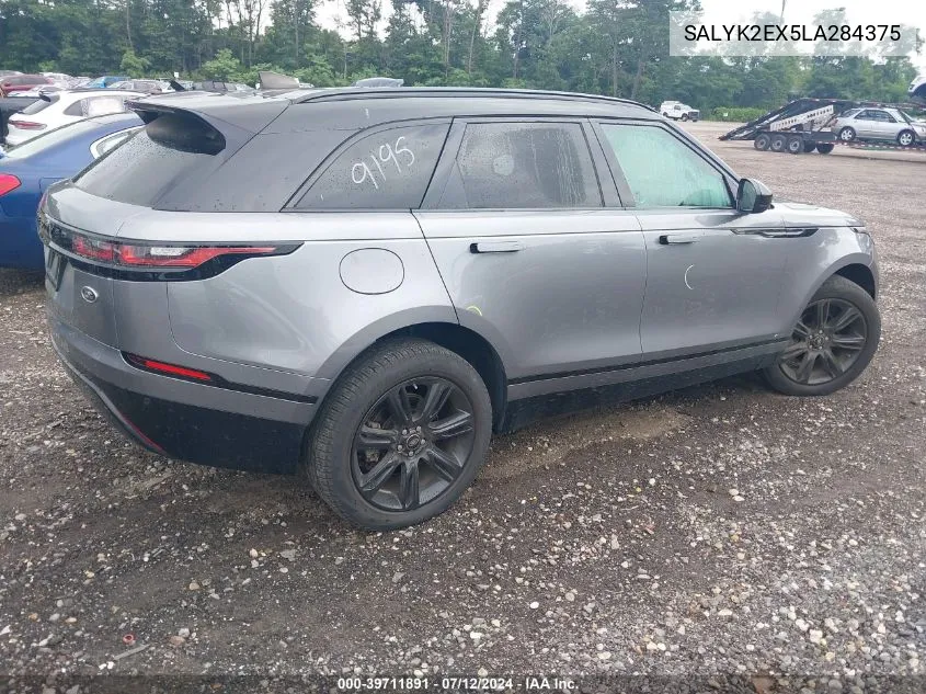 SALYK2EX5LA284375 2020 Land Rover Range Rover Velar P250 R-Dynamic S