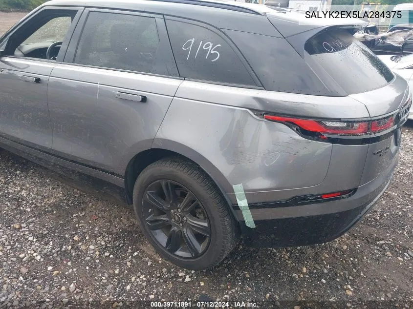 2020 Land Rover Range Rover Velar P250 R-Dynamic S VIN: SALYK2EX5LA284375 Lot: 39711891