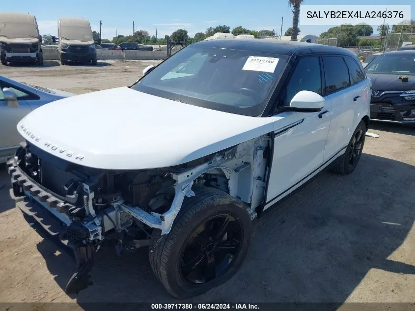 SALYB2EX4LA246376 2020 Land Rover Range Rover Velar P250 S