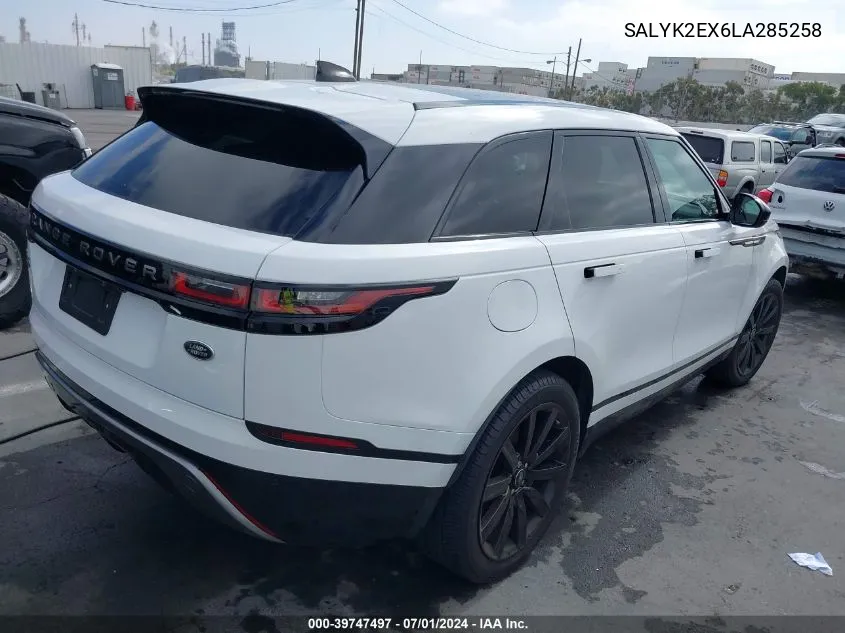 SALYK2EX6LA285258 2020 Land Rover Range Rover Velar P250 R-Dynamic S