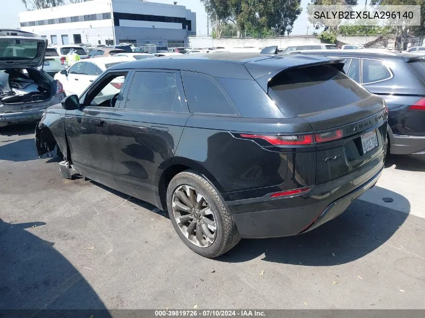 2020 Land Rover Range Rover Velar P250 S VIN: SALYB2EX5LA296140 Lot: 39819726