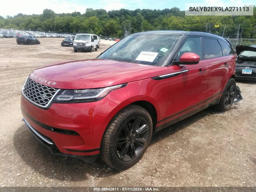 SALYB2EX9LA271113 2020 Land Rover Range Rover Velar P250 S