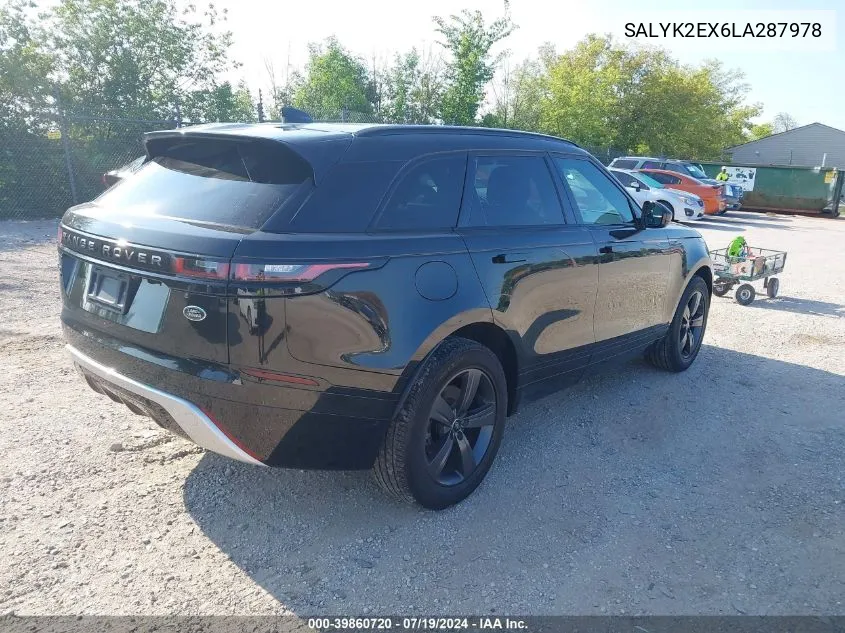 SALYK2EX6LA287978 2020 Land Rover Range Rover Velar R-Dynamic S