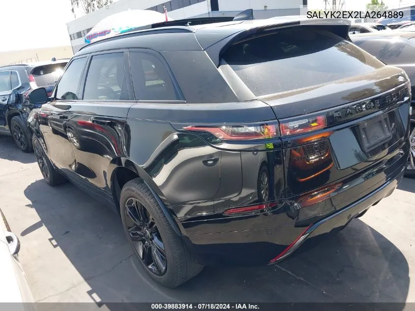 2020 Land Rover Range Rover Velar P250 R-Dynamic S VIN: SALYK2EX2LA264889 Lot: 39883914