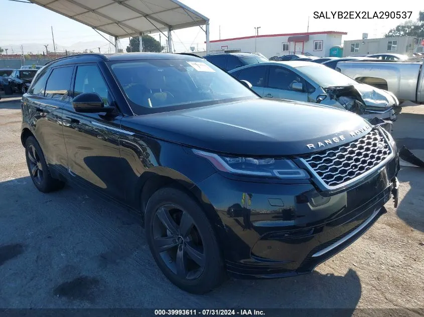 2020 Land Rover Range Rover Velar P250 S VIN: SALYB2EX2LA290537 Lot: 39993611