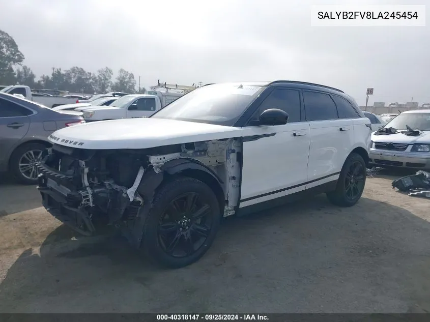 SALYB2FV8LA245454 2020 Land Rover Range Rover Velar P340 S