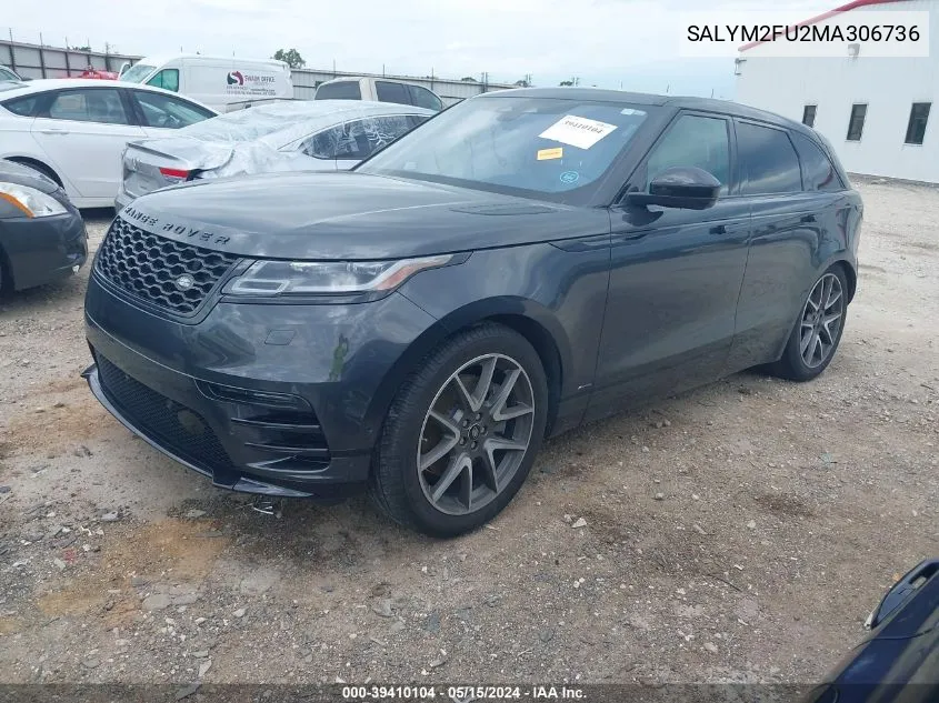 SALYM2FU2MA306736 2021 Land Rover Range Rover Velar P400 R-Dynamic Hse