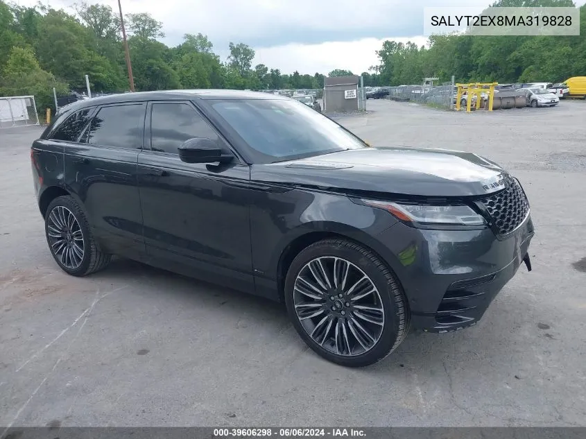 2021 Land Rover Range Rover Velar P250 R-Dynamic S VIN: SALYT2EX8MA319828 Lot: 39606298