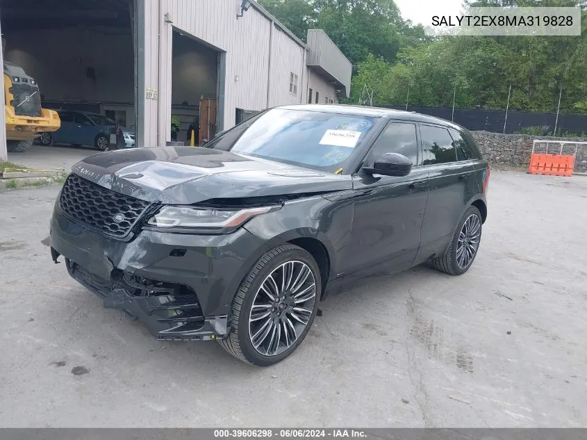 2021 Land Rover Range Rover Velar P250 R-Dynamic S VIN: SALYT2EX8MA319828 Lot: 39606298