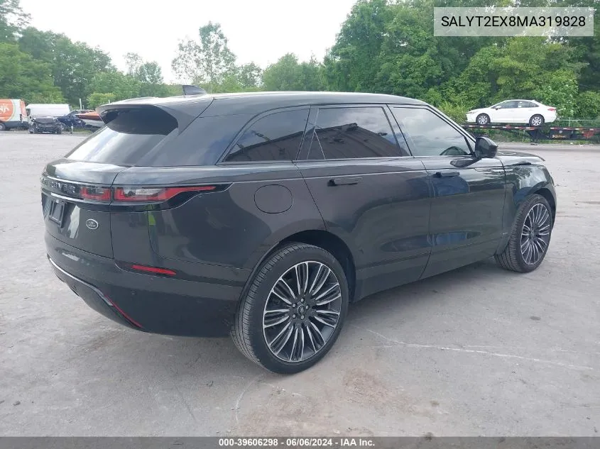 2021 Land Rover Range Rover Velar P250 R-Dynamic S VIN: SALYT2EX8MA319828 Lot: 39606298