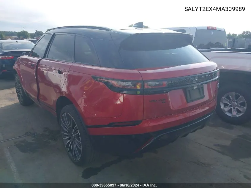 SALYT2EX4MA309989 2021 Land Rover Range Rover Velar P250 R-Dynamic S