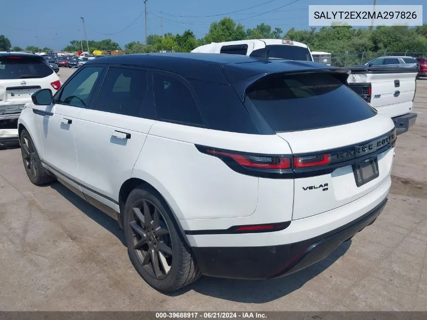 2021 Land Rover Range Rover Velar R-Dynamic S VIN: SALYT2EX2MA297826 Lot: 39688917