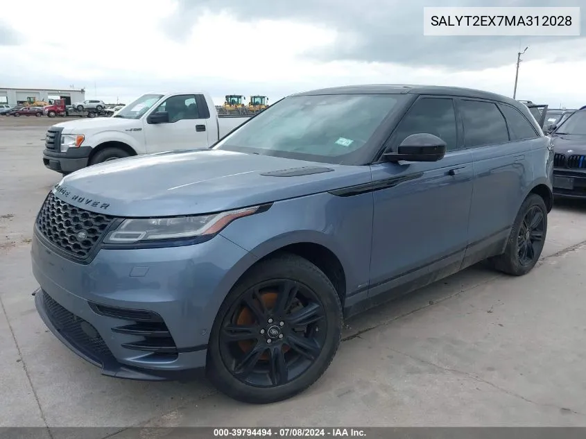 SALYT2EX7MA312028 2021 Land Rover Range Rover Velar R-Dynamic S