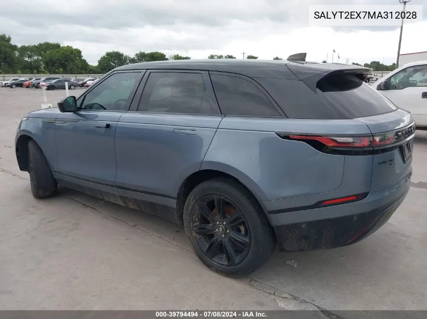 SALYT2EX7MA312028 2021 Land Rover Range Rover Velar R-Dynamic S