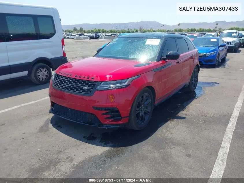 SALYT2EU5MA307433 2021 Land Rover Range Rover Velar P340 R-Dynamic S