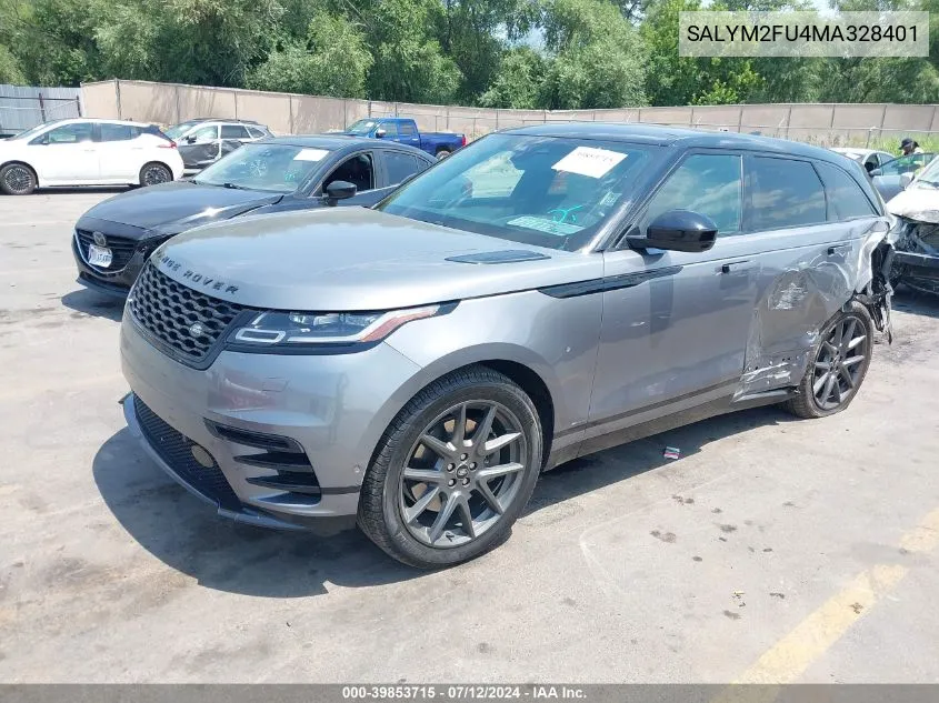 2021 Land Rover Range Rover Velar P400 R-Dynamic Hse VIN: SALYM2FU4MA328401 Lot: 39853715