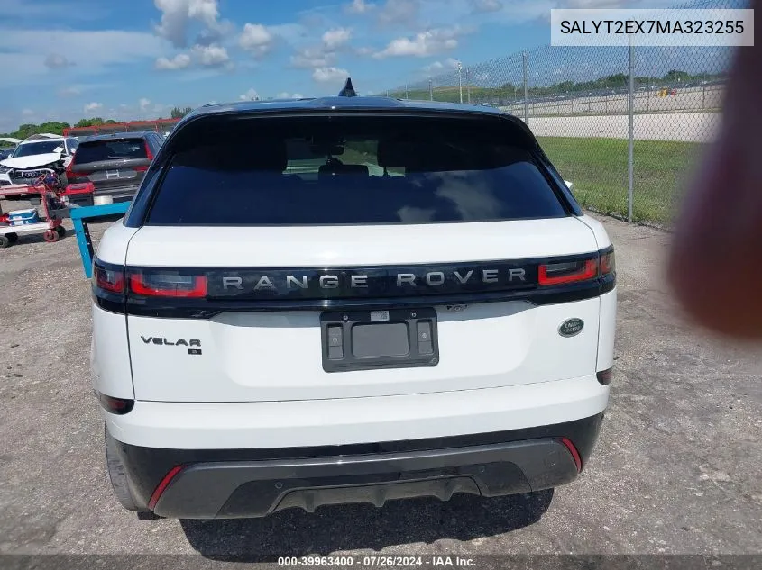 2021 Land Rover Range Rover Velar P250 R-Dynamic S VIN: SALYT2EX7MA323255 Lot: 39963400