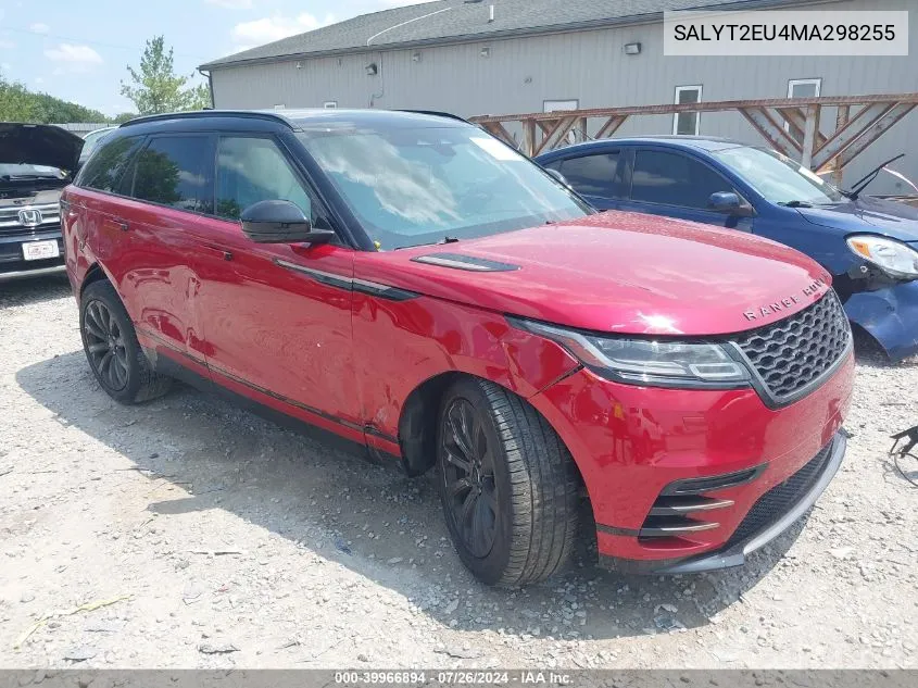 2021 Land Rover Range Rover Velar P340 R-Dynamic S VIN: SALYT2EU4MA298255 Lot: 39966894