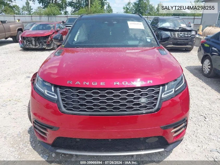 2021 Land Rover Range Rover Velar P340 R-Dynamic S VIN: SALYT2EU4MA298255 Lot: 39966894