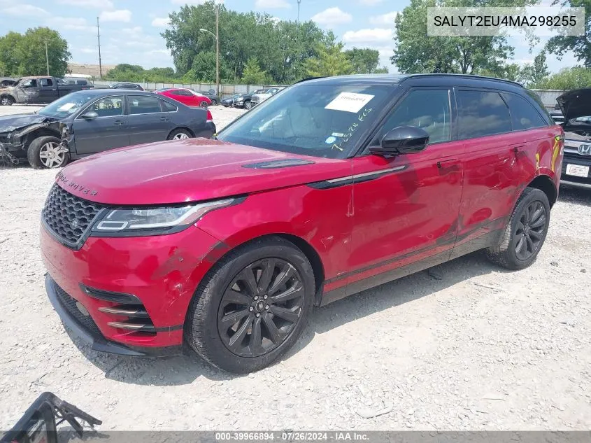 2021 Land Rover Range Rover Velar P340 R-Dynamic S VIN: SALYT2EU4MA298255 Lot: 39966894